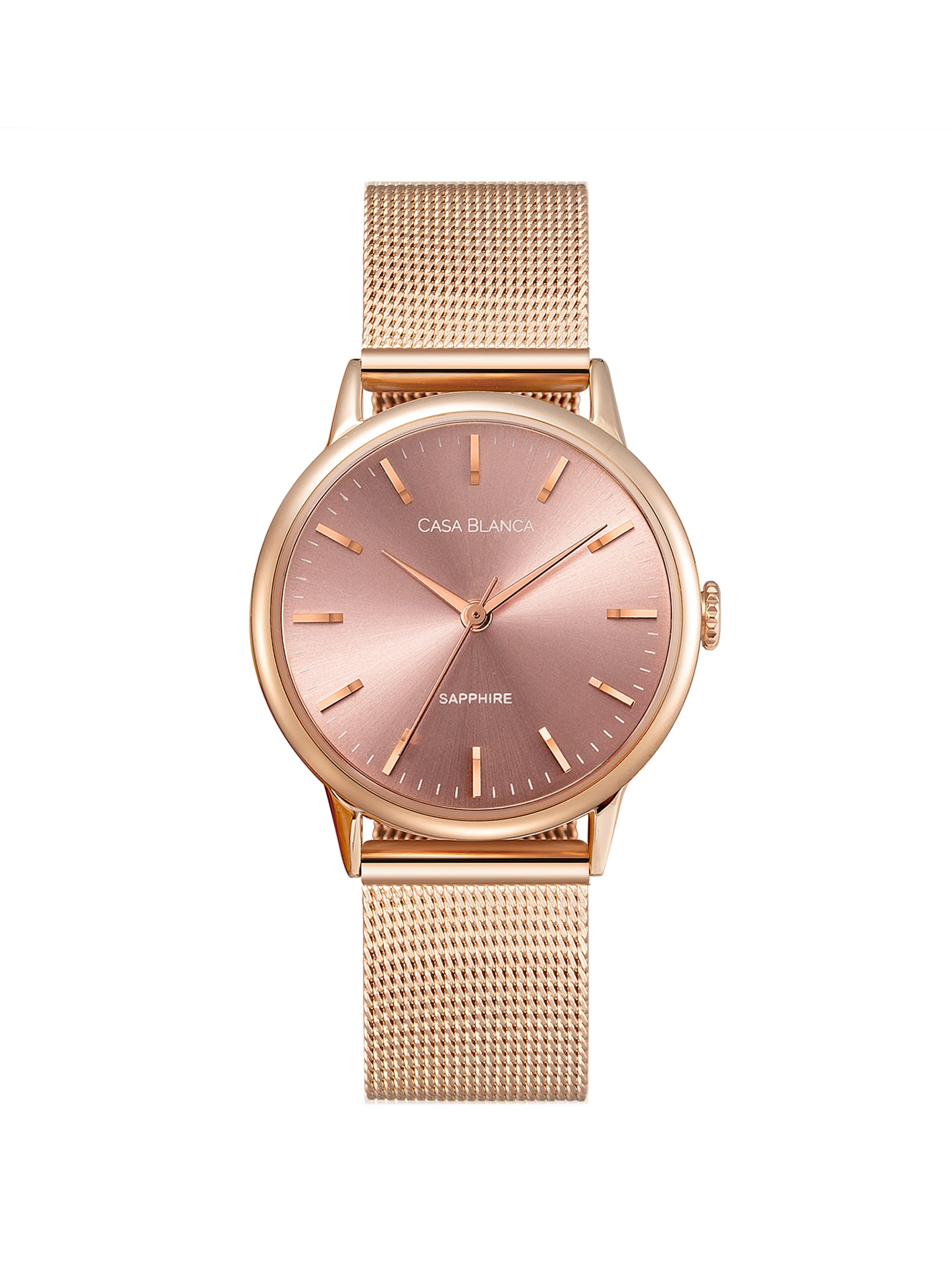 Blush Rose Gold Watch | Rose Gold Mesh Strap