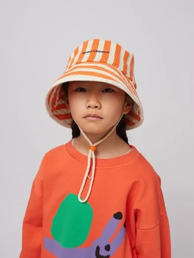 BOBO CHOSES / Striped bucket hat