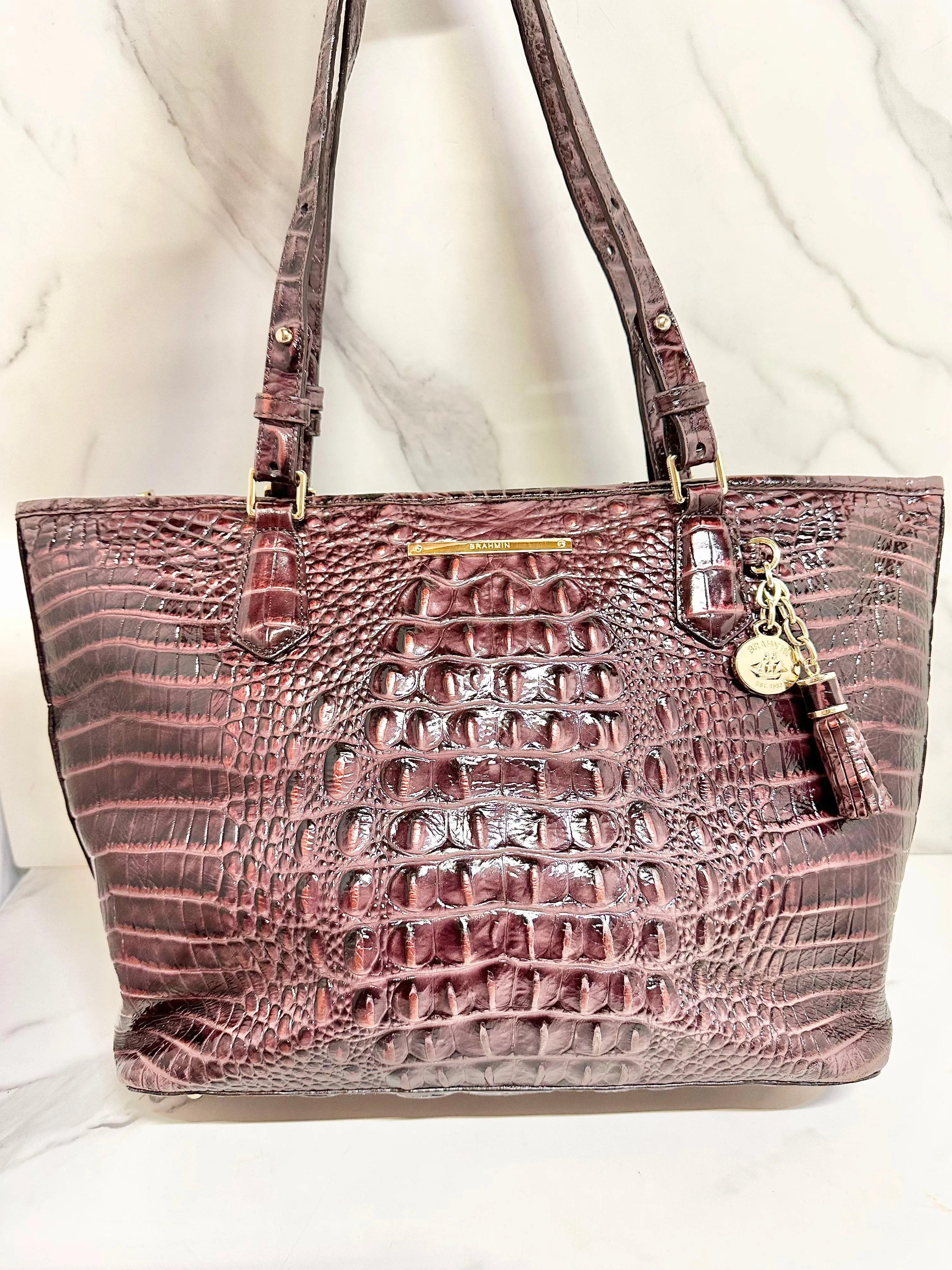 Brahmin Medium Asher Leather Tote