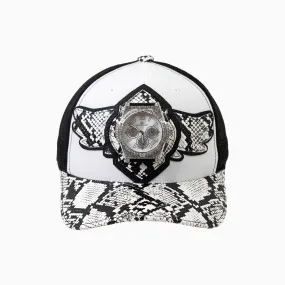 Breyer's Buck 50 Wool Trucker Hat With Faux Snake Skin Visor