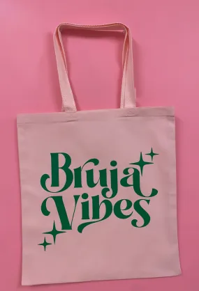 Bruja Vibes Pink Canvas Tote Bag