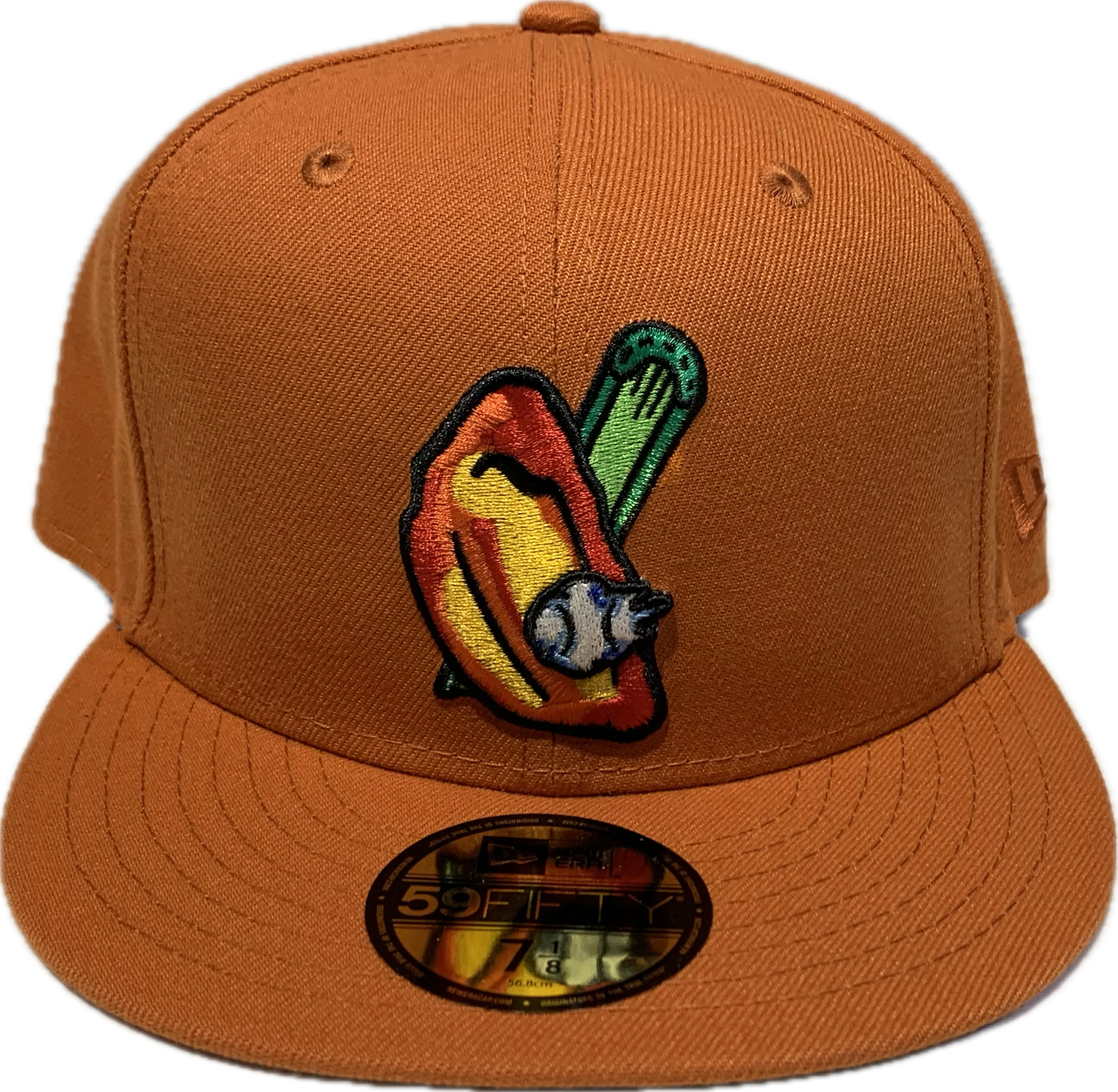 Buffalo Bisons New Era Theme Nights Buffalo Wings 59FIFTY Fitted Hat - Orange