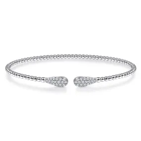 Bujukan Cuff Bracelet with Diamond Teardrops