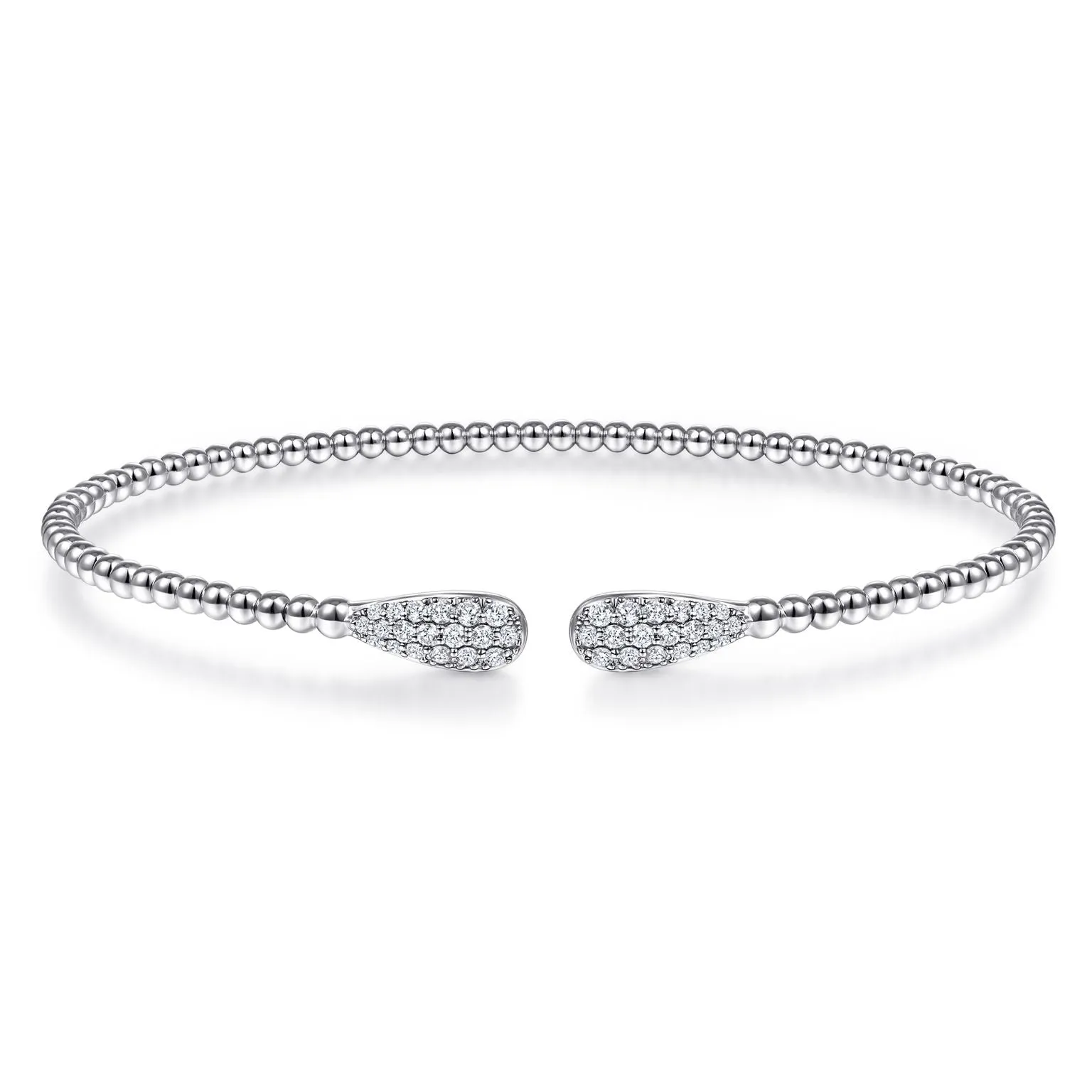Bujukan Cuff Bracelet with Diamond Teardrops