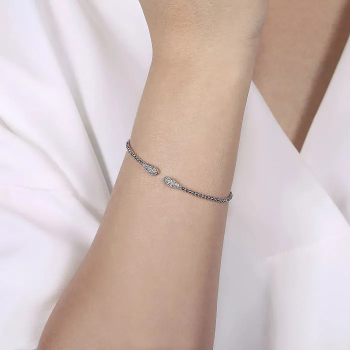 Bujukan Cuff Bracelet with Diamond Teardrops