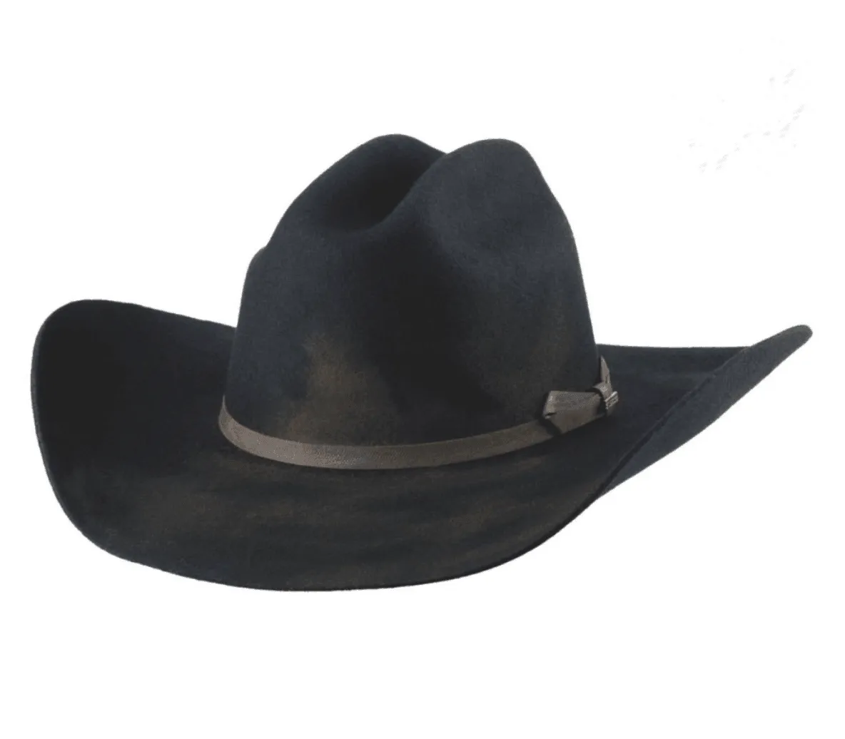 Bullhide Hat Kayce Distressed Black 4X Premiom Wool Western Cowboy Hat 0859BL
