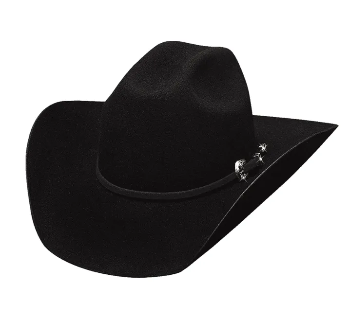 Bullhide Hat Youth Kingman Jr Black Premium Wool Cowboy Hat 0646BL