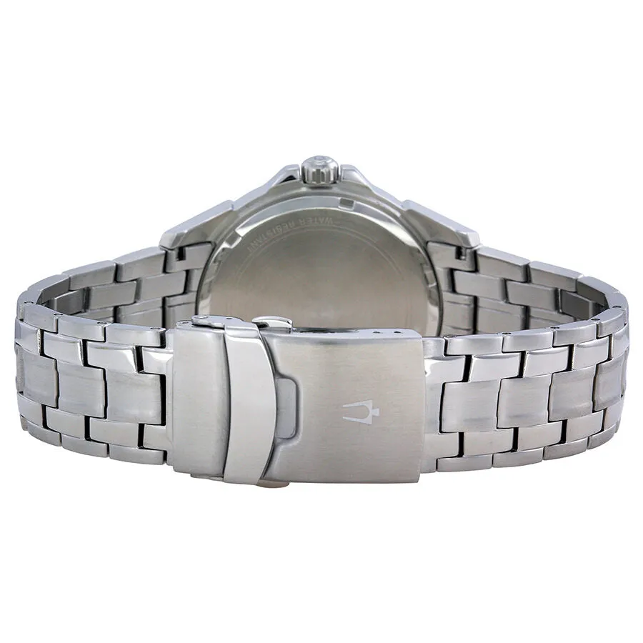 Bulova Dress Grey and Black Dial Stainless Steel Men's Watch 96B169
