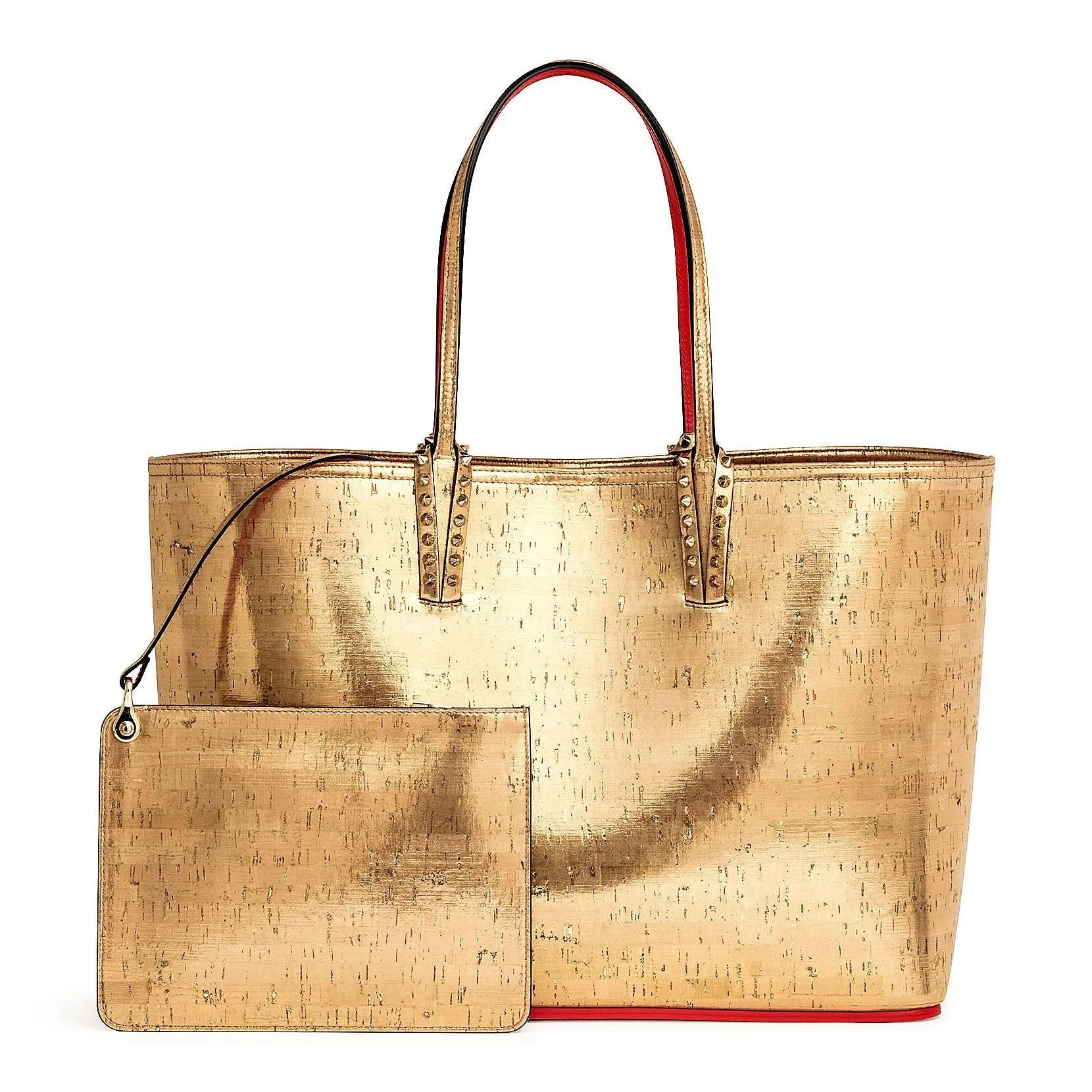 Cabata Liege Pepite gold cork tote
