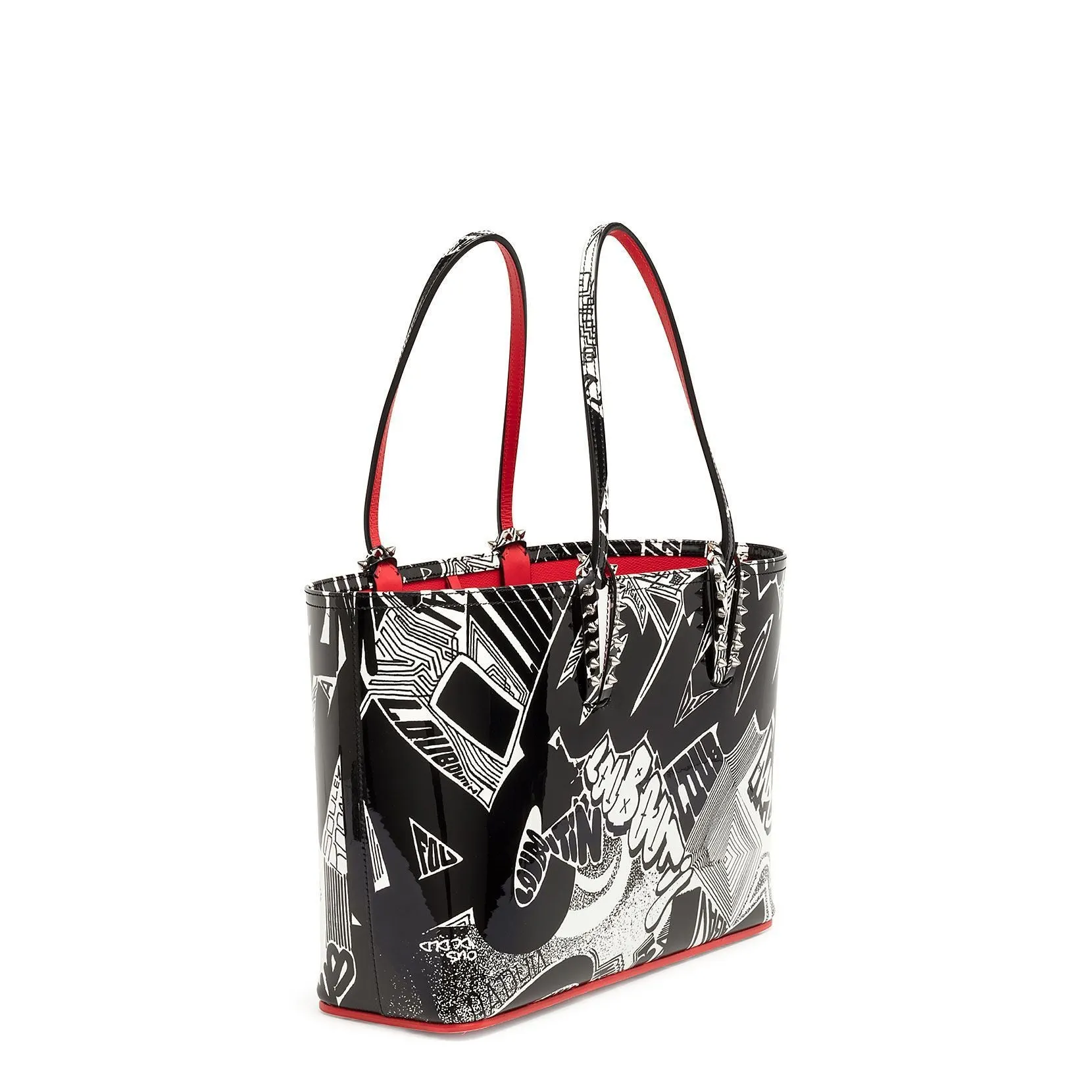 Cabata small Nicograf patent leather tote