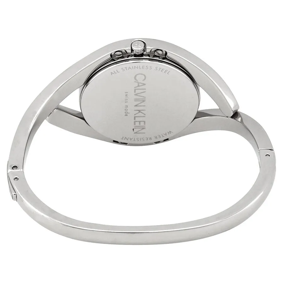 Calvin Klein Party Small Black Dial Bangle Ladies Watch K8U2S111