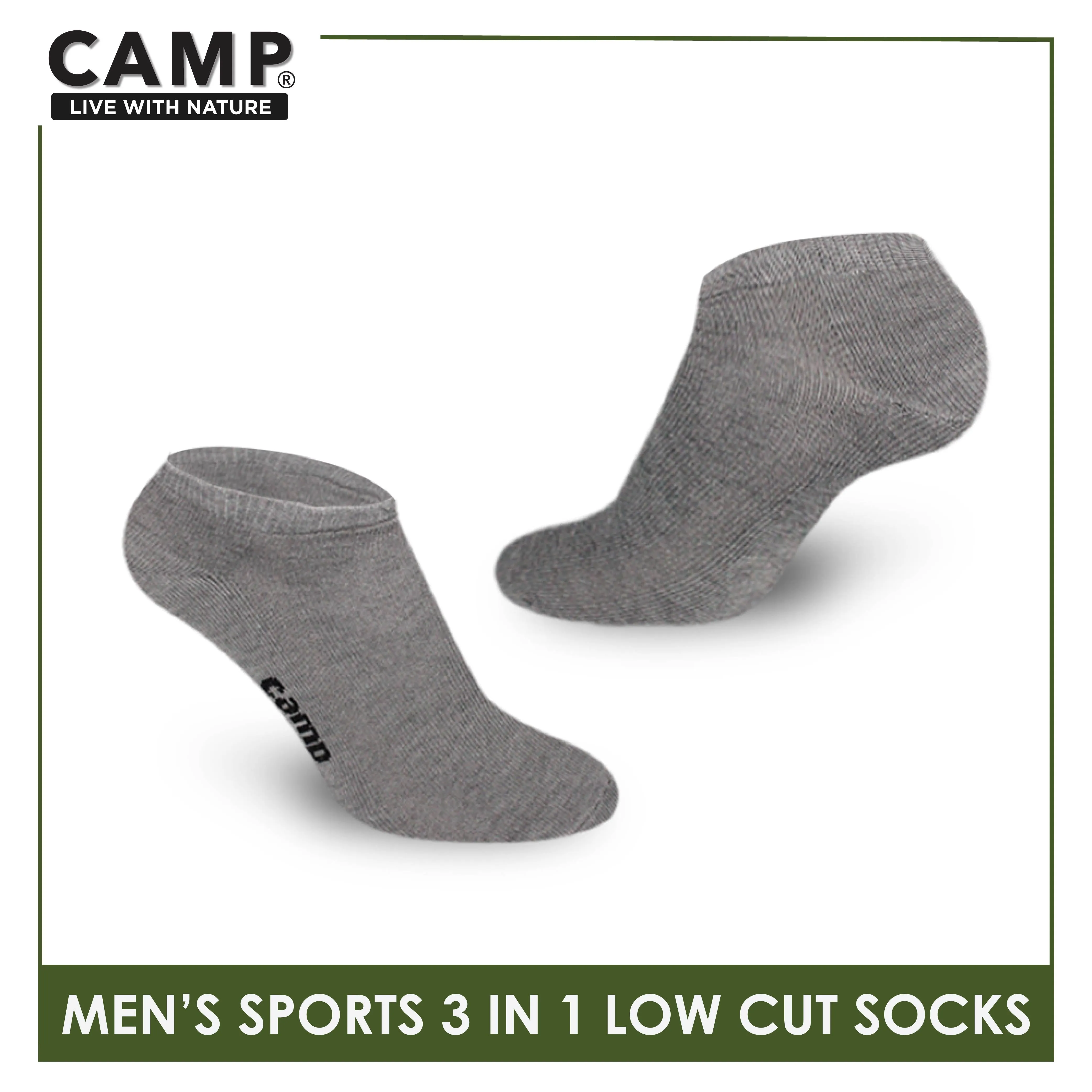 Camp Men's Cotton Thick Sports Low Cut Socks 3 pairs in a pack CMS0