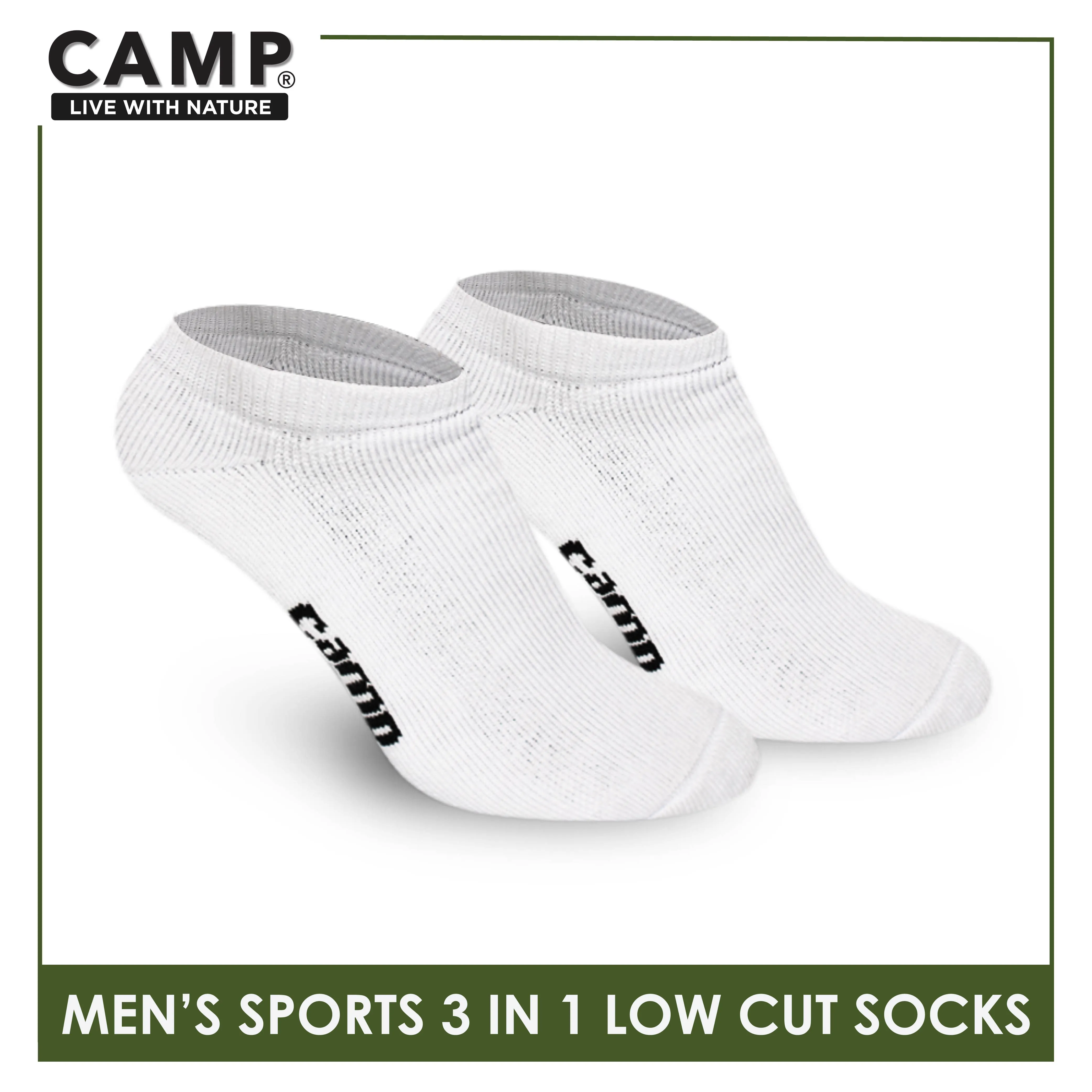 Camp Men's Cotton Thick Sports Low Cut Socks 3 pairs in a pack CMS0