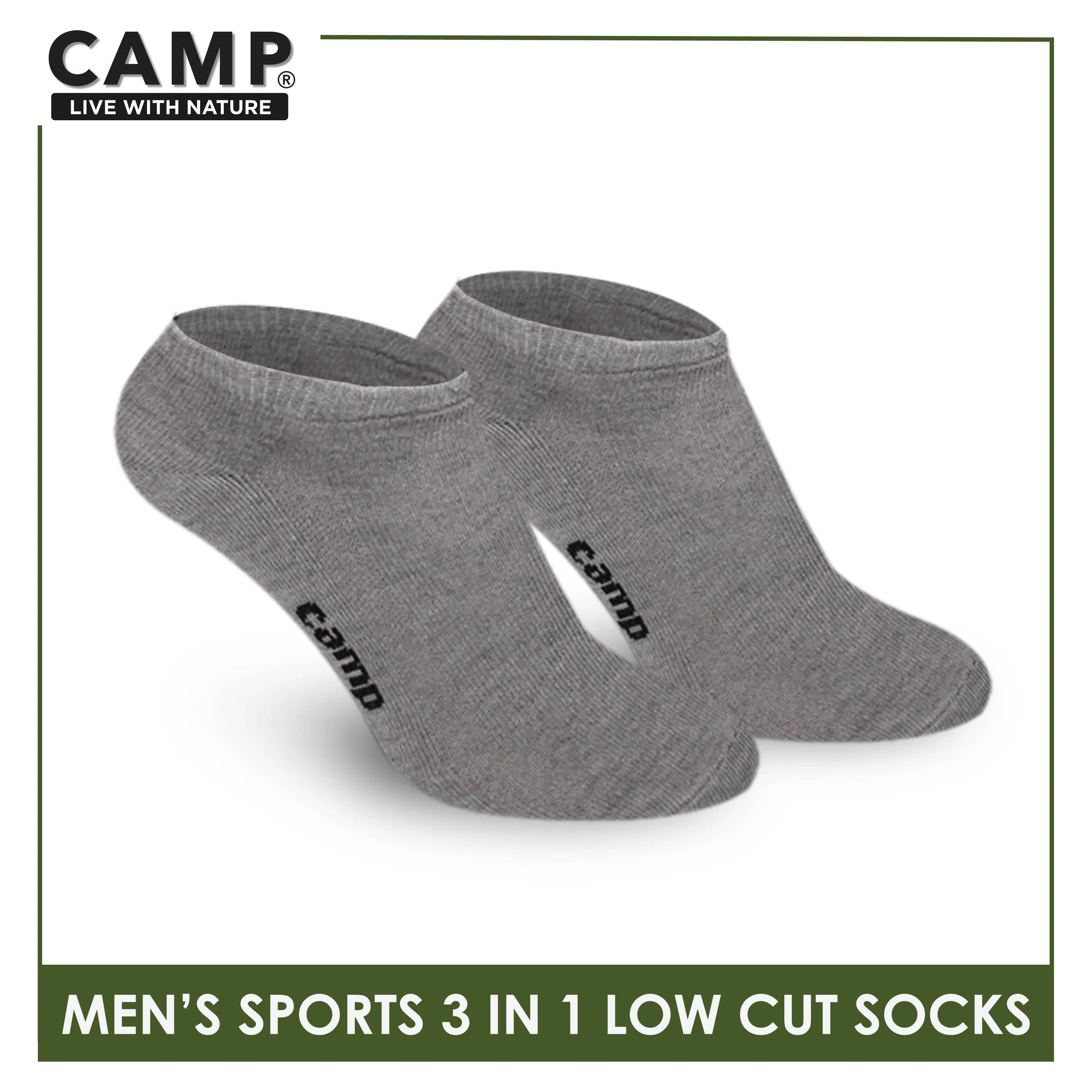 Camp Men's Cotton Thick Sports Low Cut Socks 3 pairs in a pack CMS0