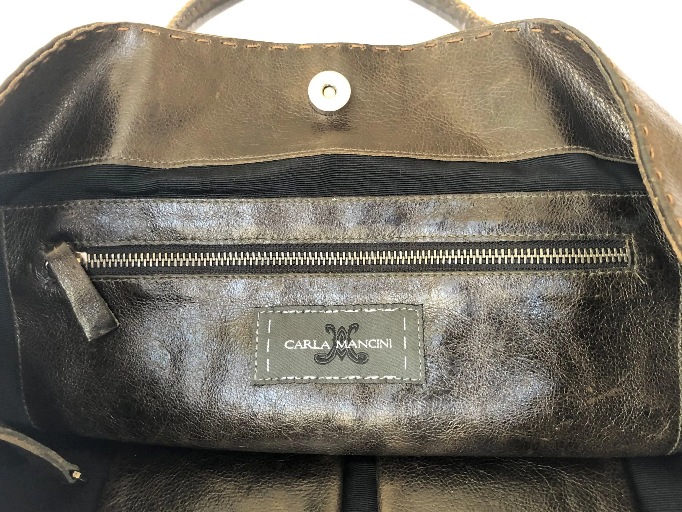 Carla Mancini Brown Leather Tote