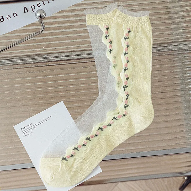 Casual Floral Socks