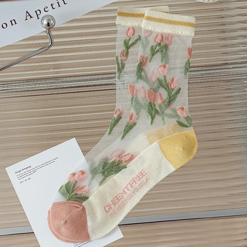 Casual Floral Socks