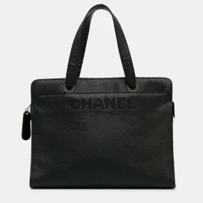 Caviar Leather Tote Bag