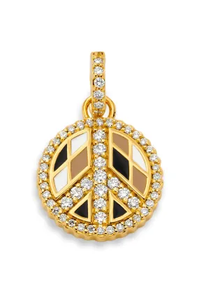 Chevron Peace Sign Pendant