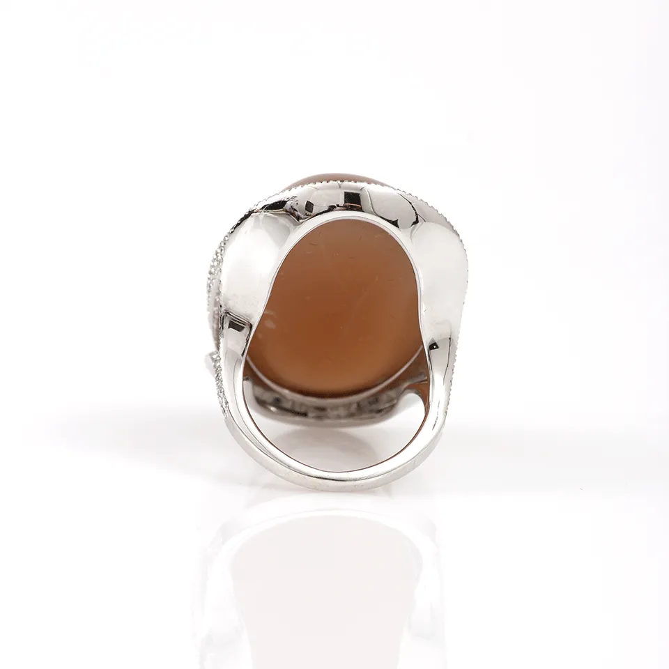 Chocolate Moonstone Ring
