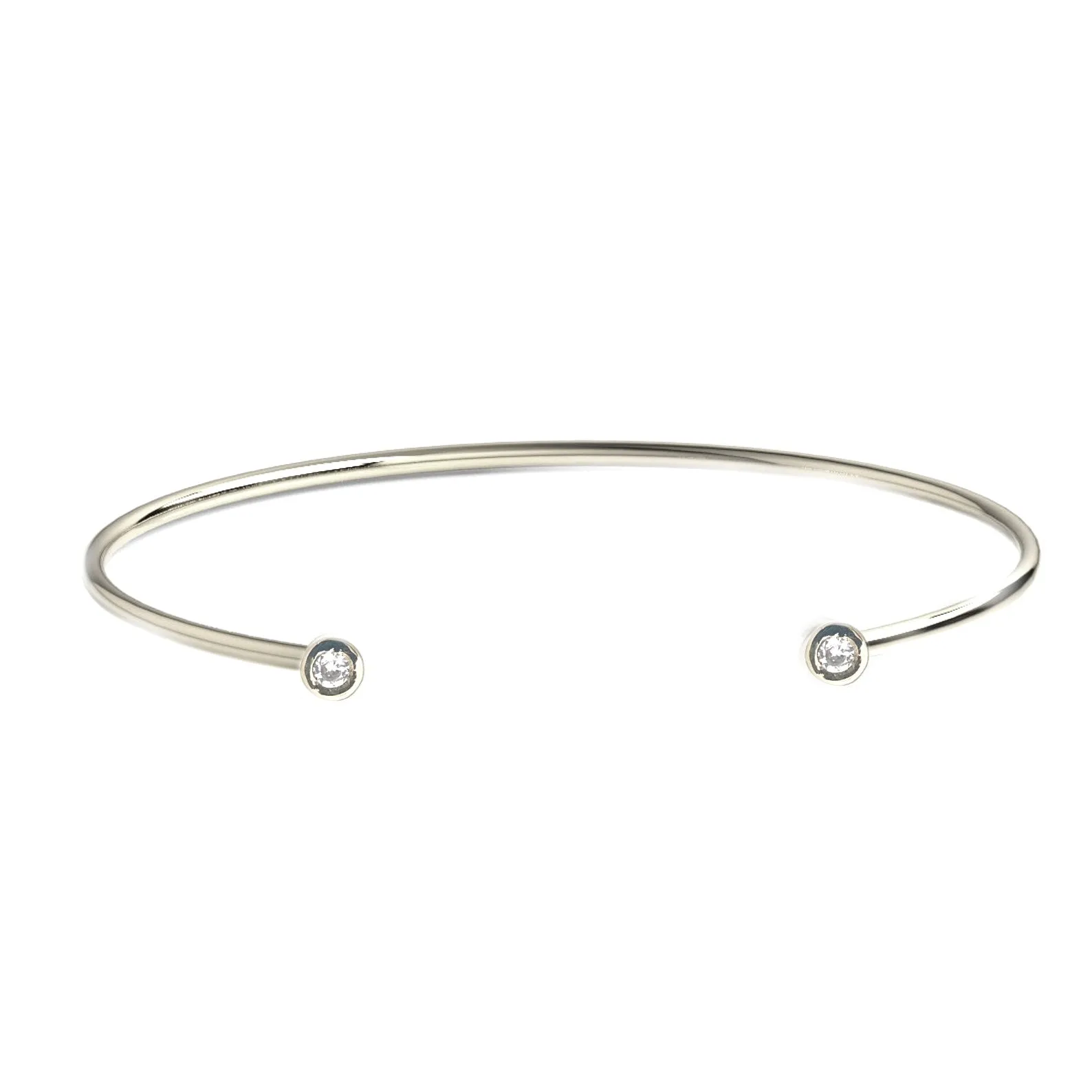 Circinus Diamond Silver Cuff