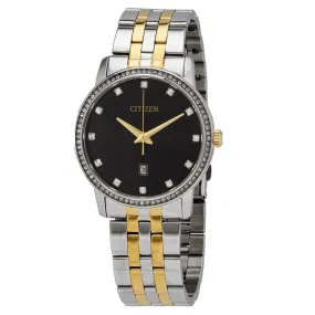 Citizen Quartz Black Dial Two-tone Men's Watch BI5034-51E