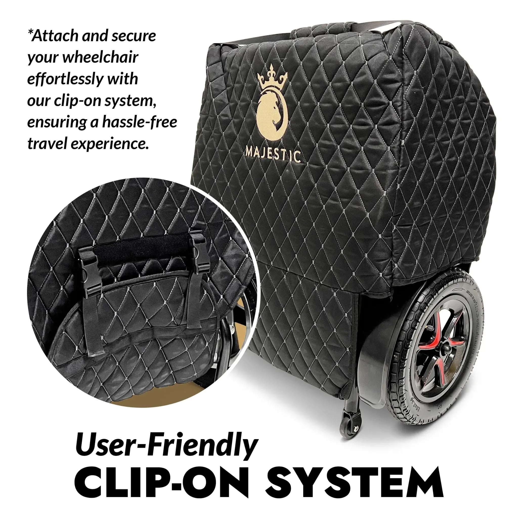 ComfyGO Electric Wheelchair Travel Bag with Joystick (Controller) Protection Bag