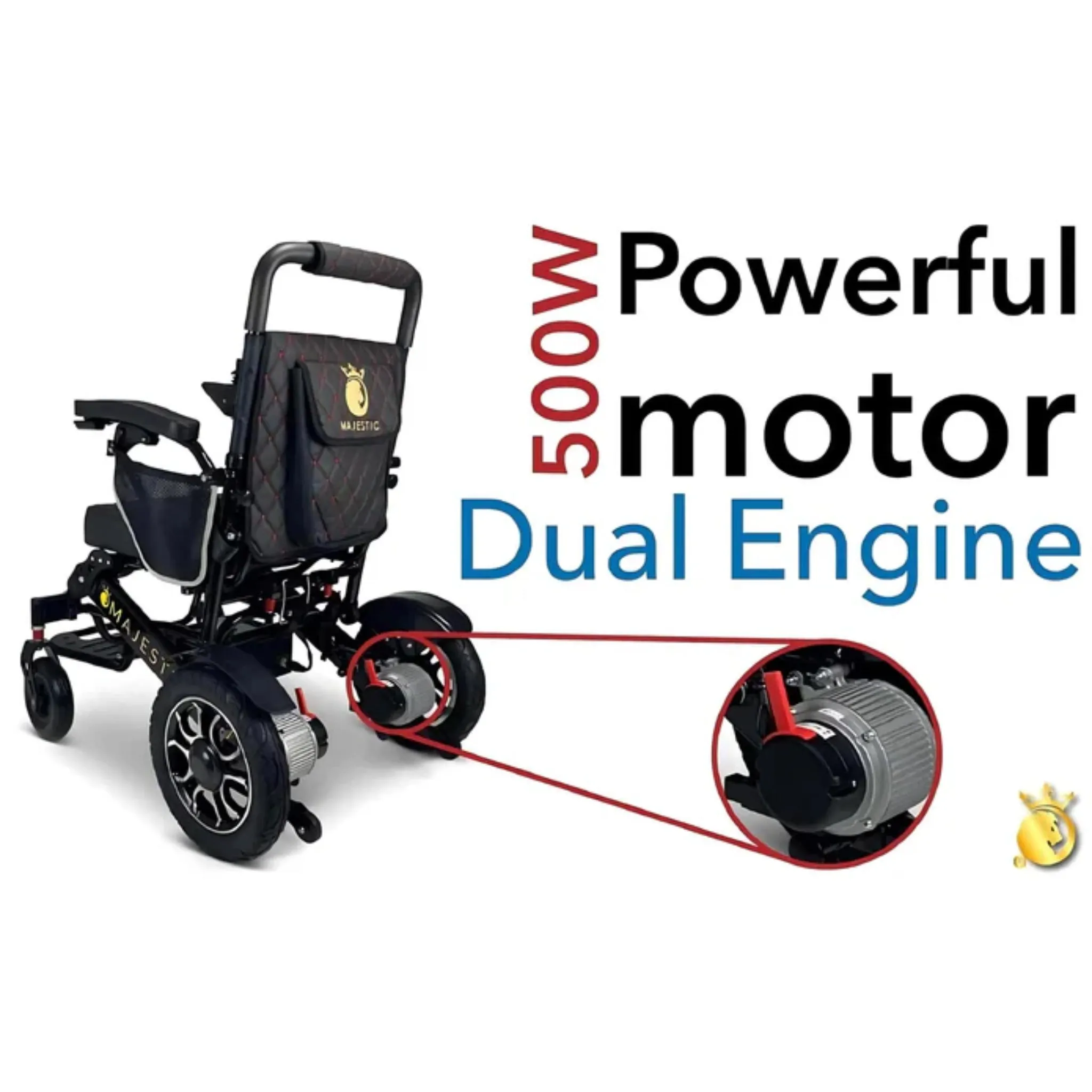 ComfyGO Majestic IQ-7000 Auto Folding Remote Controlled Electric Wheelchair