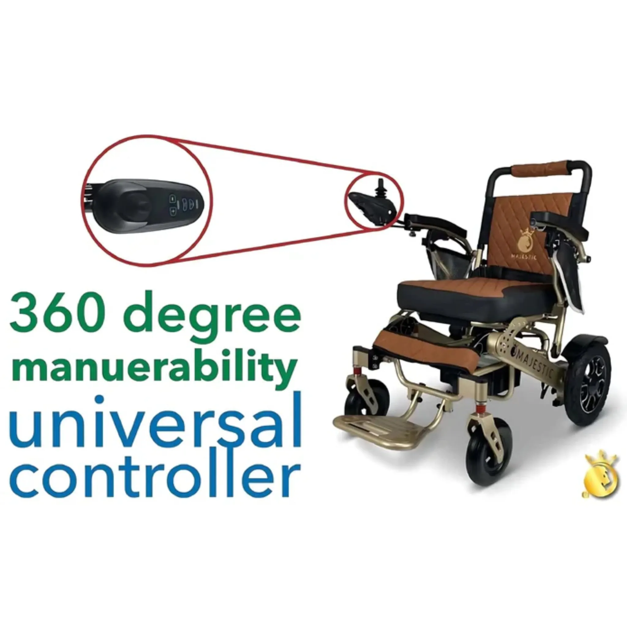ComfyGO Majestic IQ-7000 Auto Folding Remote Controlled Electric Wheelchair