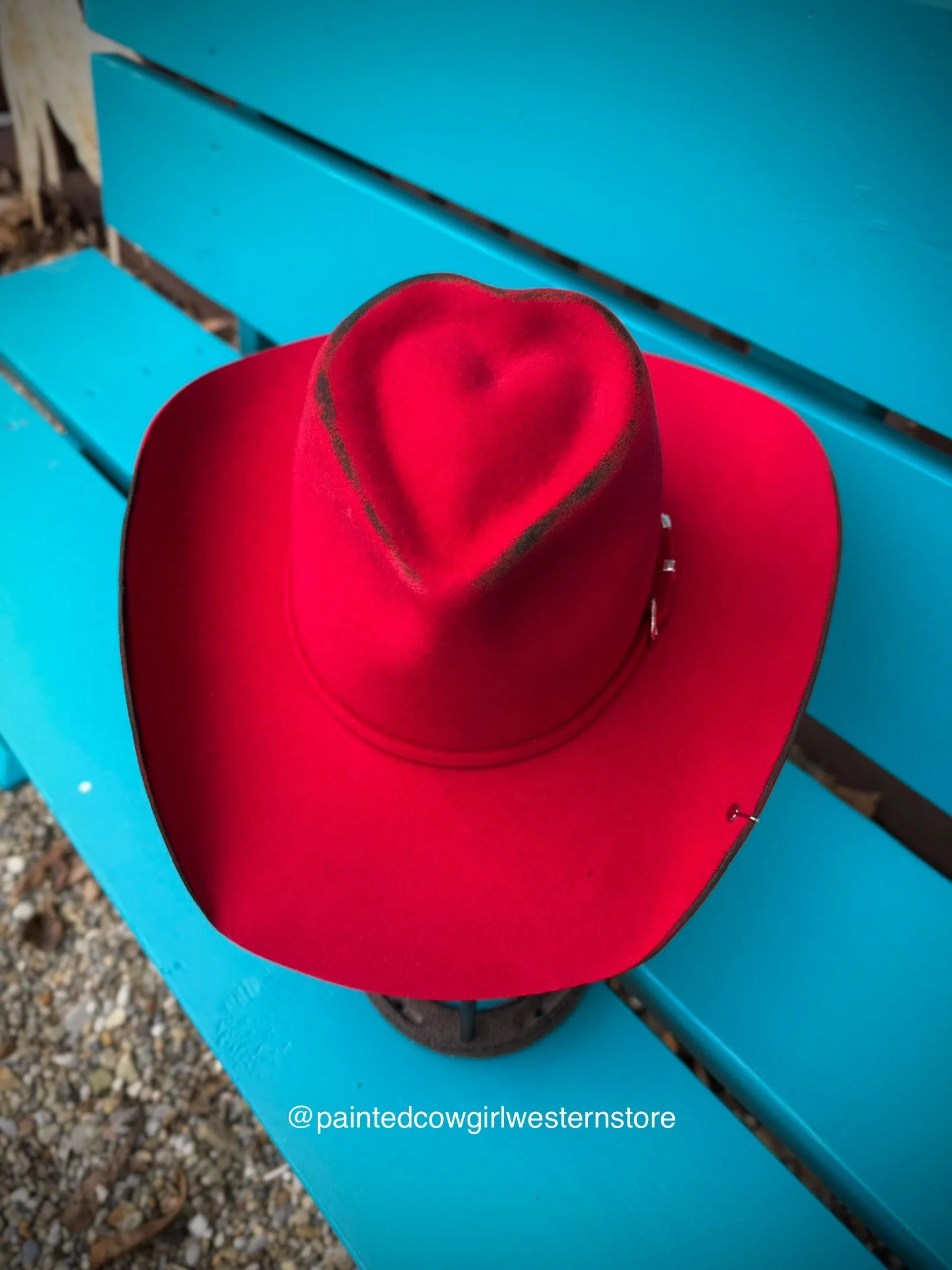 Custom Serratelli Mesa Magenta “Rollin’ Stone” Pure Wool Cowboy Hat