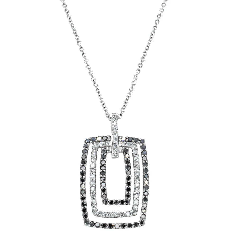 Deja Vu 18ct White Gold 1.50ct Diamond Pendant