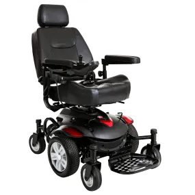 Drive Medical titanaxs-22cs Titan AXS Mid-Wheel Power Wheelchair, 22"x20" Captain Seat
