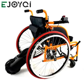 EJOYQ 24V250W Electric Wheelchair Tractor Wheelchair Handbike  Electric Wheelchair Conversion Kits with Battery 8 Inch  Wheel