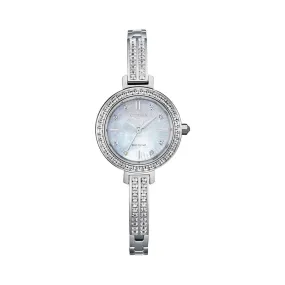 EM0860-51D - Ladies Crystal Eco-Drive Dress Watch