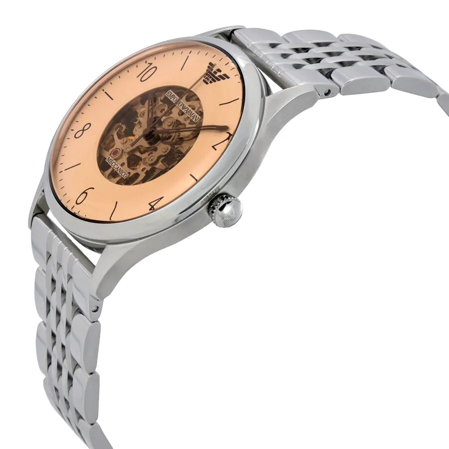 Emporio Armani Dress Beige Dial Men's Stainless Steel Watch AR1922