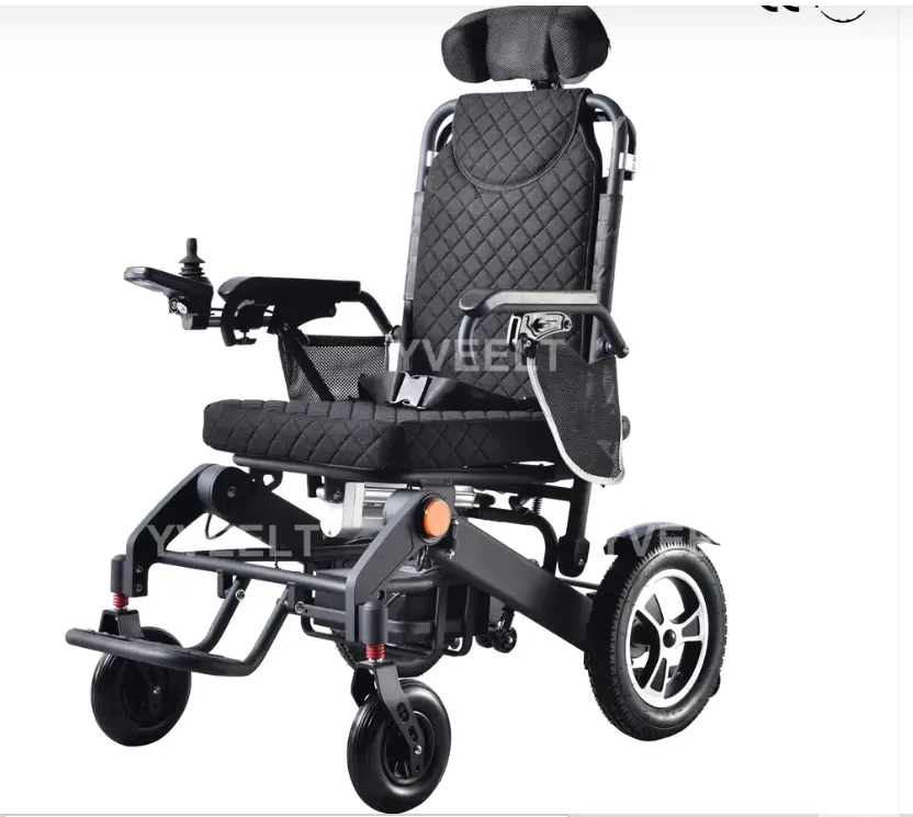 ET310C Electric adjustable backrest One button folding electric wheelchair