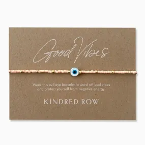 Evil Eye Bracelet -Peachy Pink