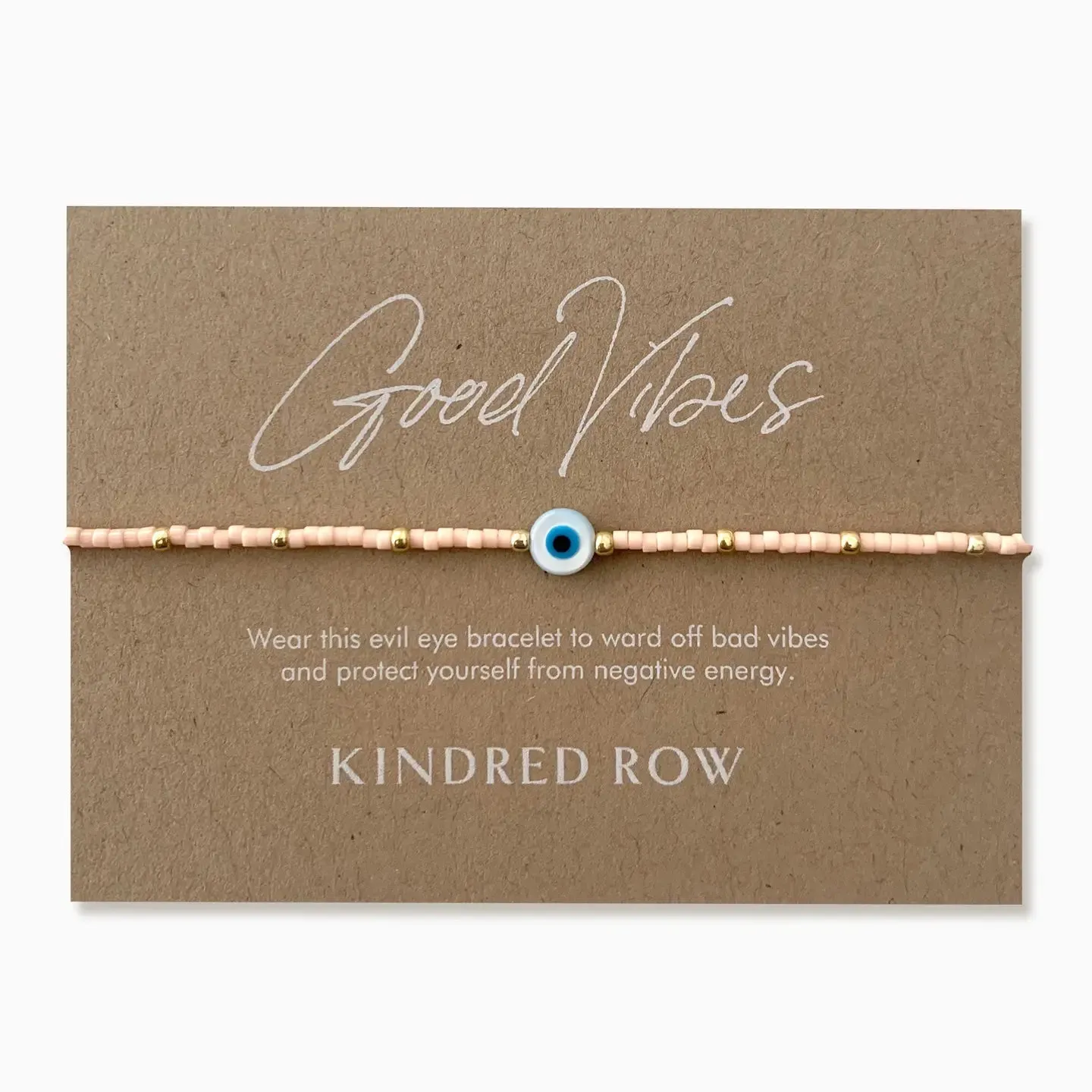 Evil Eye Bracelet -Peachy Pink