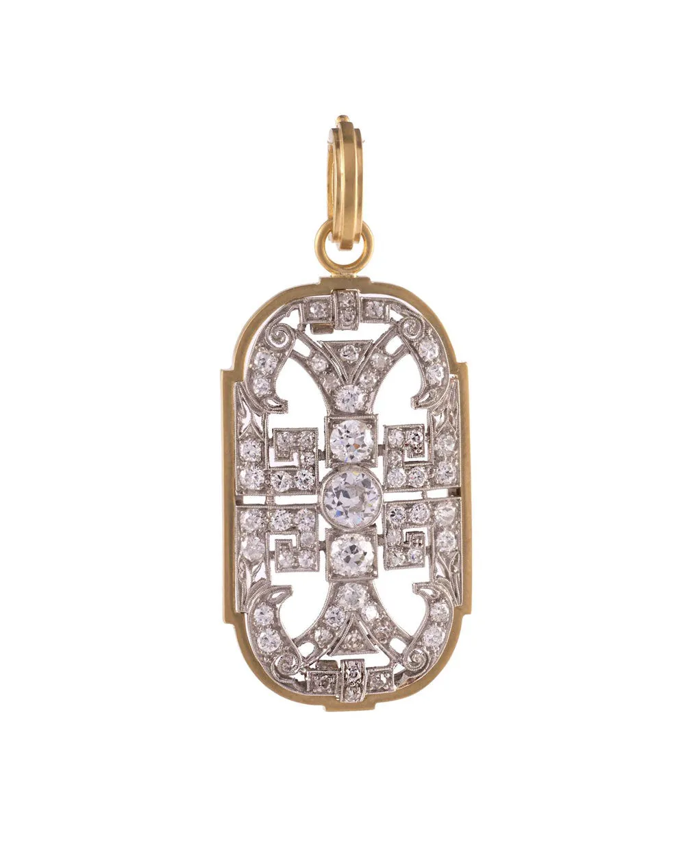 Fame and Fortune Art Deco Pin