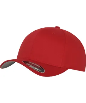 Flexfit fitted baseball cap (6277) | Red