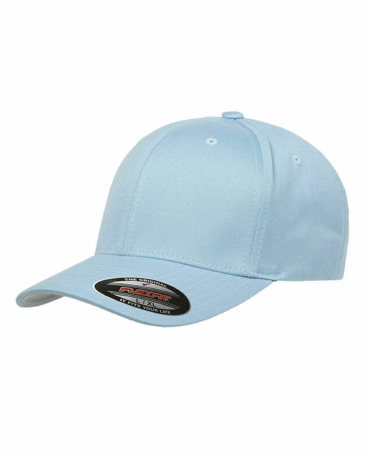Flexfit Hat 6-Panel Original Fitted Baseball Cap Hat Model 6277, S/M, L/XL, XXL