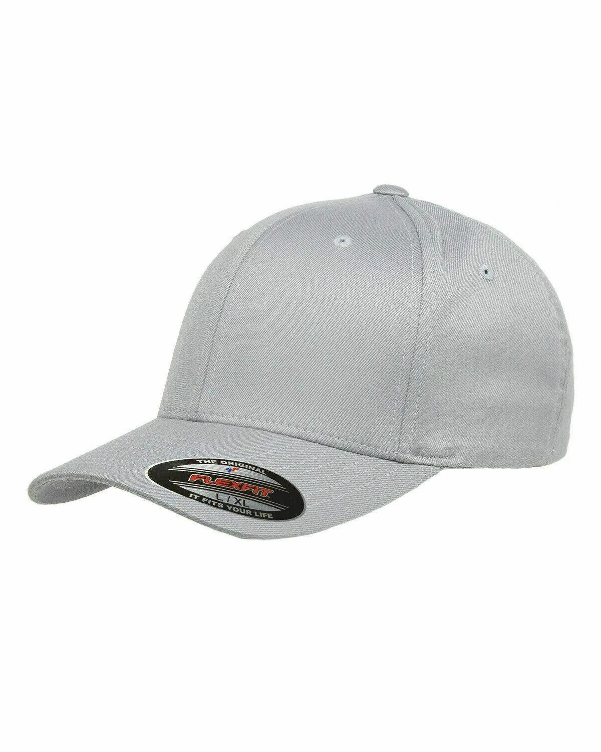Flexfit Hat 6-Panel Original Fitted Baseball Cap Hat Model 6277, S/M, L/XL, XXL