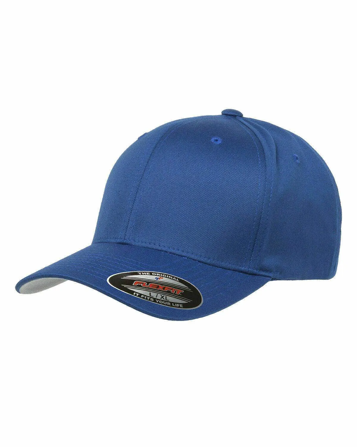 Flexfit Hat 6-Panel Original Fitted Baseball Cap Hat Model 6277, S/M, L/XL, XXL