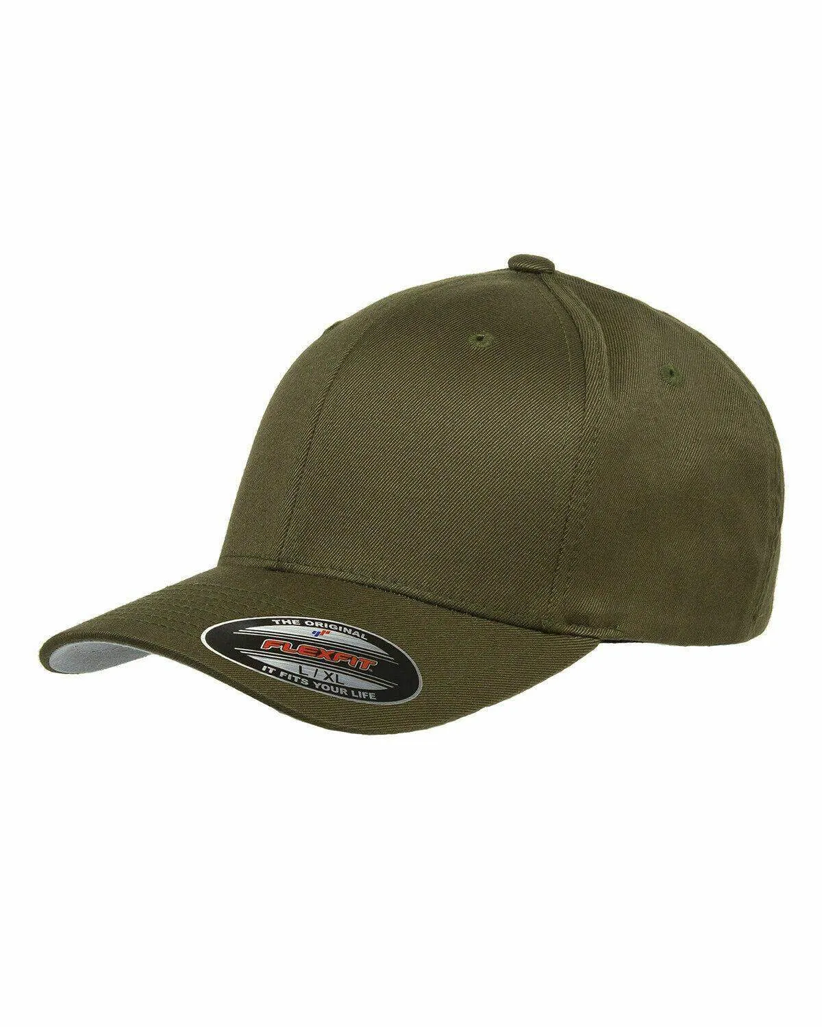 Flexfit Hat 6-Panel Original Fitted Baseball Cap Hat Model 6277, S/M, L/XL, XXL