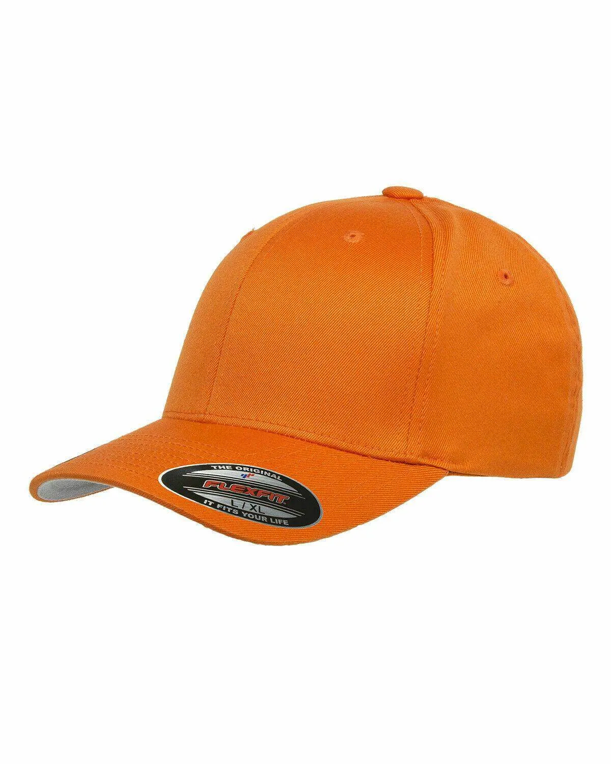 Flexfit Hat 6-Panel Original Fitted Baseball Cap Hat Model 6277, S/M, L/XL, XXL