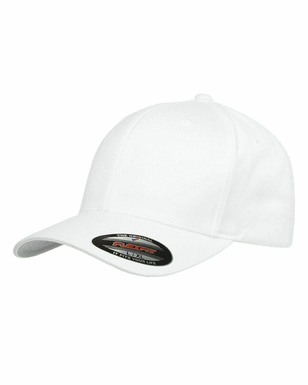 Flexfit Hat 6-Panel Original Fitted Baseball Cap Hat Model 6277, S/M, L/XL, XXL