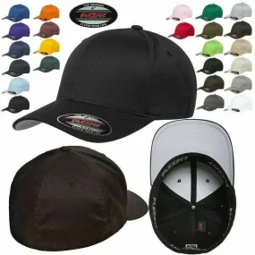 Flexfit Hat 6-Panel Original Fitted Baseball Cap Hat Model 6277, S/M, L/XL, XXL