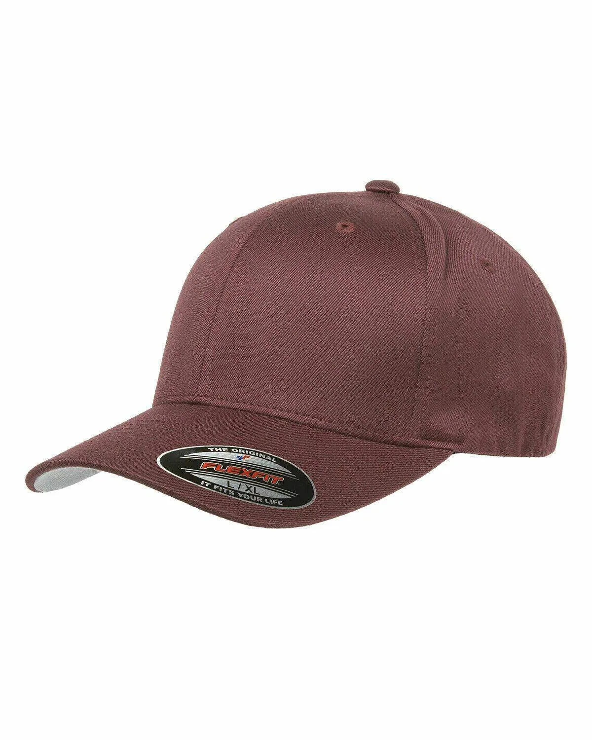 Flexfit Hat 6-Panel Original Fitted Baseball Cap Hat Model 6277, S/M, L/XL, XXL