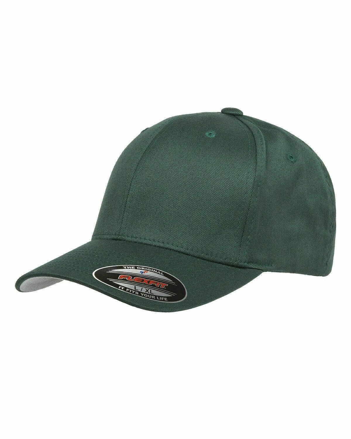 Flexfit Hat 6-Panel Original Fitted Baseball Cap Hat Model 6277, S/M, L/XL, XXL
