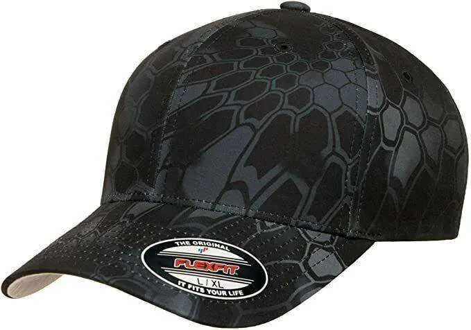 Flexfit Hat 6-Panel Original Fitted Baseball Cap Hat Model 6277, S/M, L/XL, XXL